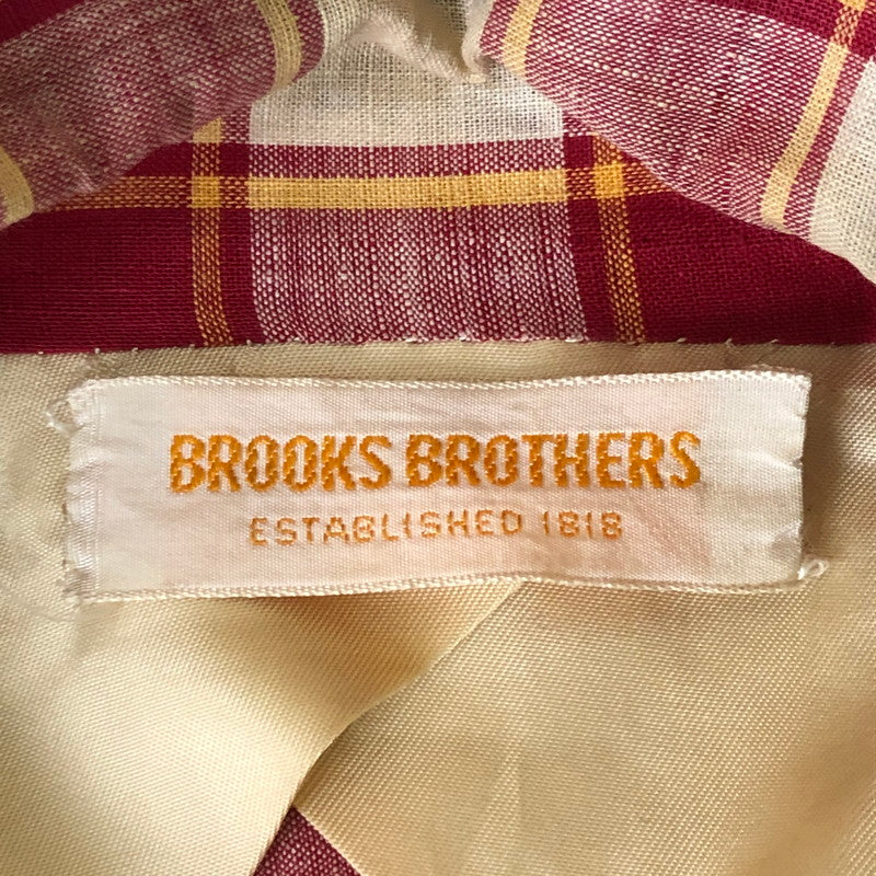 【中古品】【メンズ】 Brooks Brothers ブルックスブラザーズ MADRAS CHECK JACKET マドラス チェック ジャケット ライトアウター テーラードジャケット 145-251021-ks-14-tei サイズ：不明 カラー：チェック 万代Net店