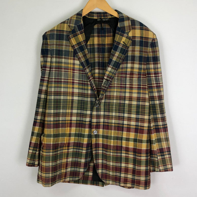 【中古品】【メンズ】 Brooks Brothers ブルックスブラザーズ 70’s CHECK TAILORED JACKET VINTAGE 70年代 チェック テーラード ジャケット トップス 銀黒タグ ヴィンテージ 145-251124-yo-14-tei サイズ：W32 カラー：マルチ 万代Net店
