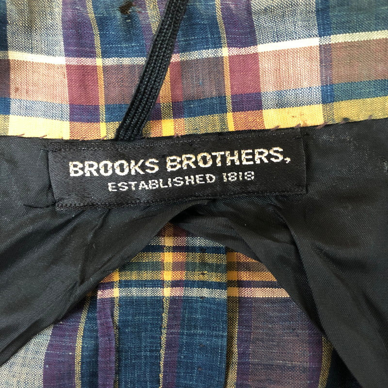 【中古品】【メンズ】 Brooks Brothers ブルックスブラザーズ 70’s CHECK TAILORED JACKET VINTAGE 70年代 チェック テーラード ジャケット トップス 銀黒タグ ヴィンテージ 145-251124-yo-14-tei サイズ：W32 カラー：マルチ 万代Net店