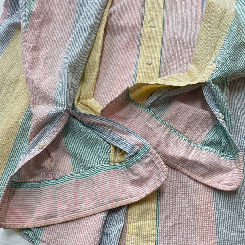 【現状渡し品】【メンズ】 RALPHLAUREN 90’s L/S BUTTON DOWN SHIRT 90年代 ロングスリーブ ボタン ダウン シャツ 長袖 トップス 147-260714-sa-11-tei サイズ：不明 カラー：チェック 万代Net店