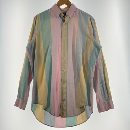 【現状渡し品】【メンズ】 RALPHLAUREN 90’s L/S BUTTON DOWN SHIRT 90年代 ロングスリーブ ボタン ダウン シャツ 長袖 トップス 147-260714-sa-11-tei サイズ：不明 カラー：チェック 万代Net店