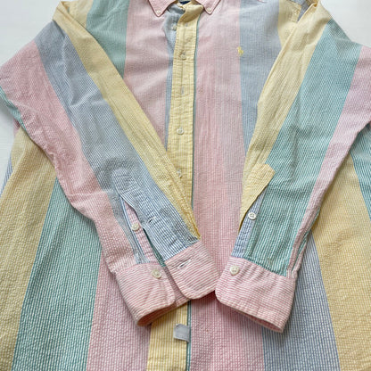 【現状渡し品】【メンズ】 RALPHLAUREN 90’s L/S BUTTON DOWN SHIRT 90年代 ロングスリーブ ボタン ダウン シャツ 長袖 トップス 147-260714-sa-11-tei サイズ：不明 カラー：チェック 万代Net店
