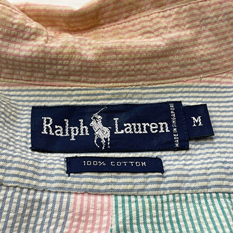 【現状渡し品】【メンズ】 RALPHLAUREN 90’s L/S BUTTON DOWN SHIRT 90年代 ロングスリーブ ボタン ダウン シャツ 長袖 トップス 147-260714-sa-11-tei サイズ：不明 カラー：チェック 万代Net店
