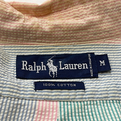 【現状渡し品】【メンズ】 RALPHLAUREN 90’s L/S BUTTON DOWN SHIRT 90年代 ロングスリーブ ボタン ダウン シャツ 長袖 トップス 147-260714-sa-11-tei サイズ：不明 カラー：チェック 万代Net店