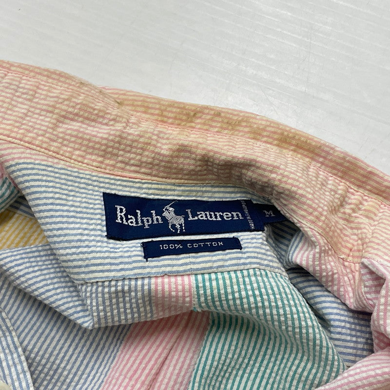 【現状渡し品】【メンズ】 RALPHLAUREN 90’s L/S BUTTON DOWN SHIRT 90年代 ロングスリーブ ボタン ダウン シャツ 長袖 トップス 147-260714-sa-11-tei サイズ：不明 カラー：チェック 万代Net店