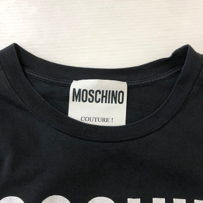 【中古品】【メンズ】 MOSCHINO モスキーノ × LOONEY TUNES ルーニーチューンズ 別注 コラボ Porky Pig PRINT S/S TEE 191D1A07791040 ポーキー・ピッグ プリント ショートスリーブ Tシャツ 半袖 トップス 141-250307-kk-02-tei サイズ：M カラー：ブラック 万代Net店