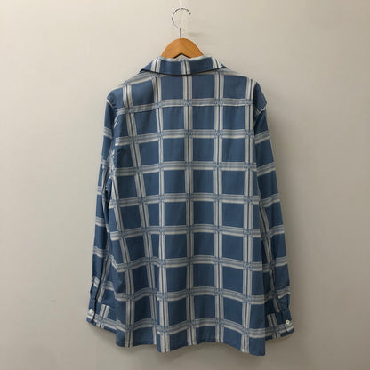 【中古品】【メンズ】 Needles ニードルス 23SS CLASSIC SHIRTーR/C LAWN CLOTH/PAPILLON PLAID MR179 クラシックシャツ 長袖 トップス 140-250306-kk-04-tei サイズ：L カラー：ブルー 万代Net店