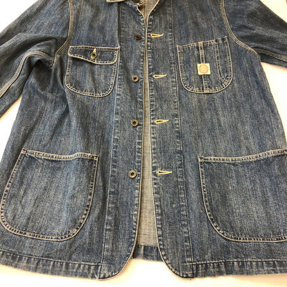 【中古品】【メンズ】 RALPH LAUREN ラルフローレン RALPH LAUREN ラルフローレン DENIM COVERALL JACKET デニムカバーオールジャケット ライトアウター 147-250306-kk-26-tei サイズ：L カラー：インディゴ 万代Net店