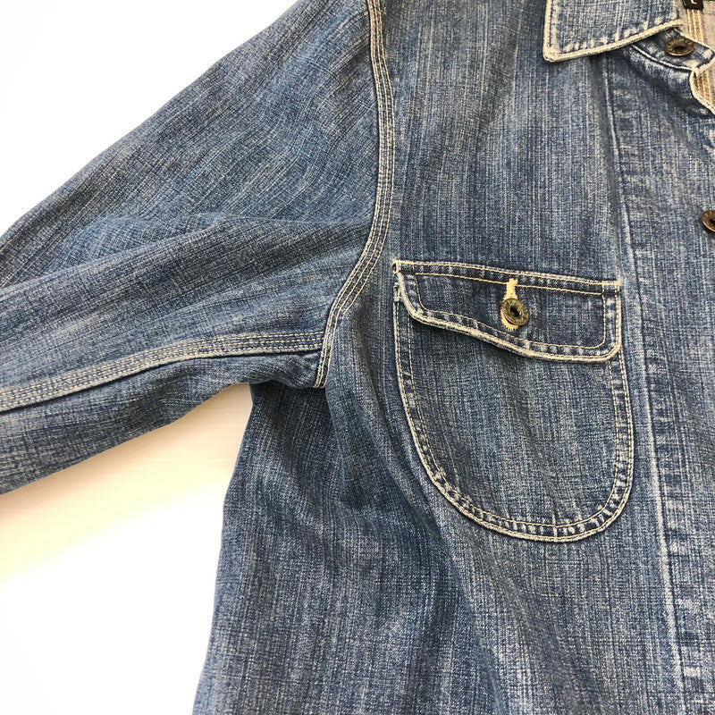 【中古品】【メンズ】 RALPH LAUREN ラルフローレン RALPH LAUREN ラルフローレン DENIM COVERALL JACKET デニムカバーオールジャケット ライトアウター 147-250306-kk-26-tei サイズ：L カラー：インディゴ 万代Net店