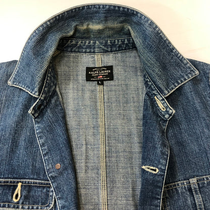 【中古品】【メンズ】 RALPH LAUREN ラルフローレン RALPH LAUREN ラルフローレン DENIM COVERALL JACKET デニムカバーオールジャケット ライトアウター 147-250306-kk-26-tei サイズ：L カラー：インディゴ 万代Net店