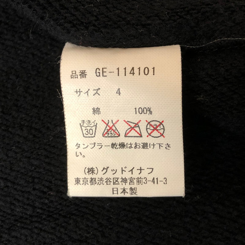 【中古品】【メンズ】 GOODENOUGH グッドイナフ GOODENOUGH グッドイナフ SWEAT PHARAO JACKET GE-114101 スウェット ファラオジャケット ライトアウター 142-250306-kk-13-tei サイズ：4 カラー：ブラック 万代Net店