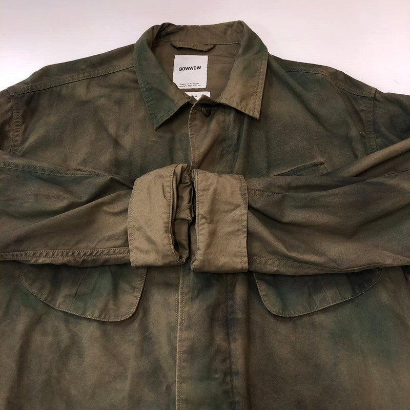 【中古品】【メンズ】  BOWWOW バウワウ 24SS JUNGLE FATIGUE JACKET SPRAY CAMO BW241-JFJC ジャングルファティーグジャケット スプレーカモ ライトアウター 140-250306-kk-07-tei サイズ：XL カラー：SPRAY CAMO 万代Net店