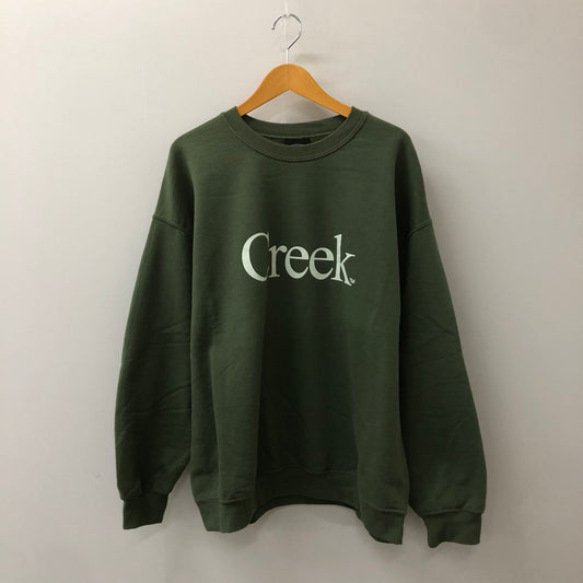 【中古品】【メンズ】  Creek Angler’s Device クリークアングラーズデバイス CREWNECK SWEAT クルーネックスウェット トップス トレーナー 147-250306-kk-24-tei サイズ：XL カラー：モスグリーン 万代Net店