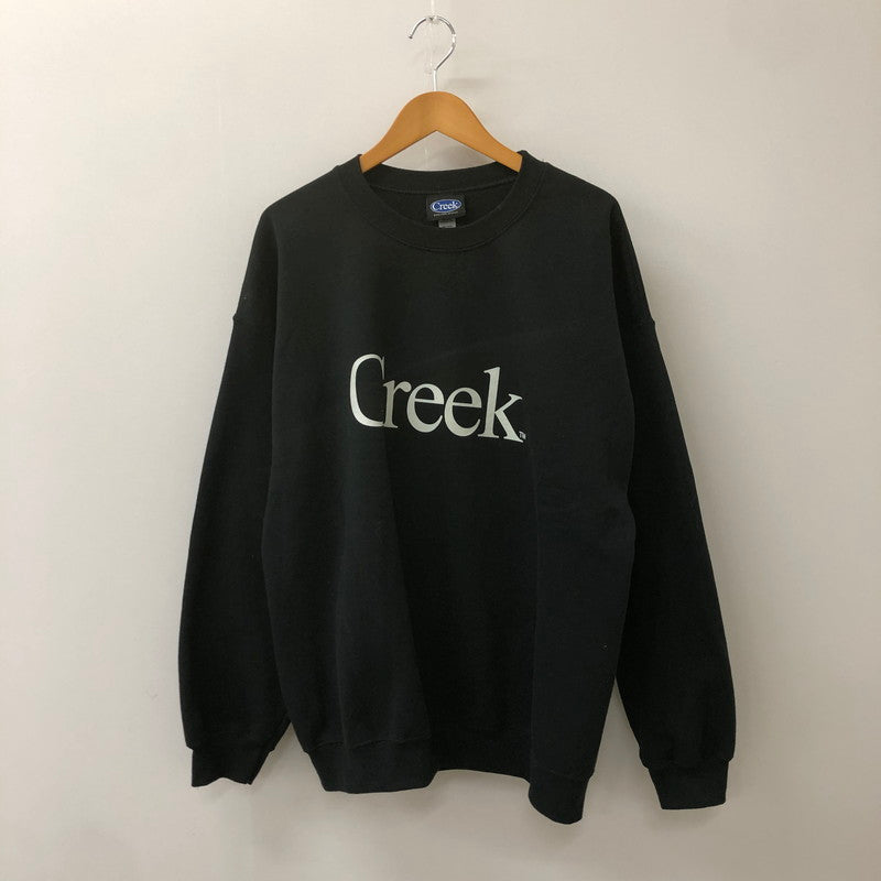 【中古品】【メンズ】  Creek Angler’s Device クリークアングラーズデバイス CREWNECK SWEAT クルーネックスウェット トップス トレーナー 147-250306-kk-25-tei サイズ：XL カラー：ブラック 万代Net店