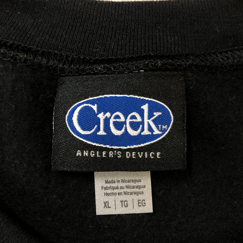 【中古品】【メンズ】  Creek Angler’s Device クリークアングラーズデバイス CREWNECK SWEAT クルーネックスウェット トップス トレーナー 147-250306-kk-25-tei サイズ：XL カラー：ブラック 万代Net店