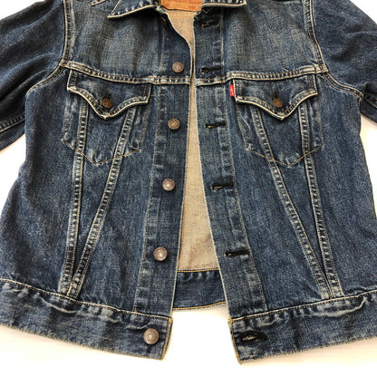 【中古品】【メンズ】 Levi's リーバイス DENIM TRACKER JACKET 71557-02 デニムトラッカージャケット ライトアウター BIG-E 日本製復刻 145-250306-kk-20-tei サイズ：38 カラー：インディゴ 万代Net店