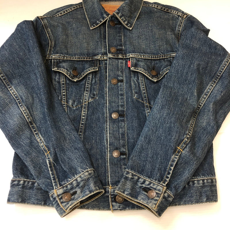 【中古品】【メンズ】 Levi's リーバイス DENIM TRACKER JACKET 71557-02 デニムトラッカージャケット ライトアウター BIG-E 日本製復刻 145-250306-kk-20-tei サイズ：38 カラー：インディゴ 万代Net店