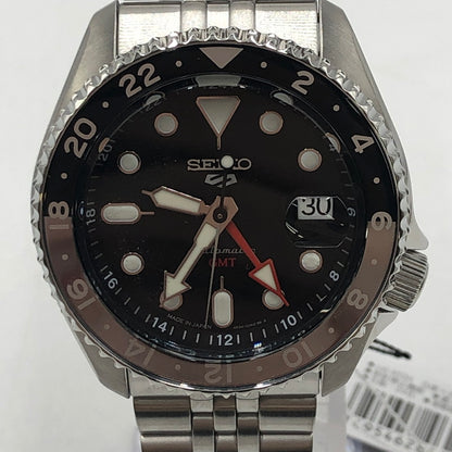 【中古美品】【メンズ】 SEIKO セイコー 5SPORTS SBSC001 5スポーツ GMT 自動巻き 腕時計 197-251030-yy-03-tei カラー：シルバー 万代Net店