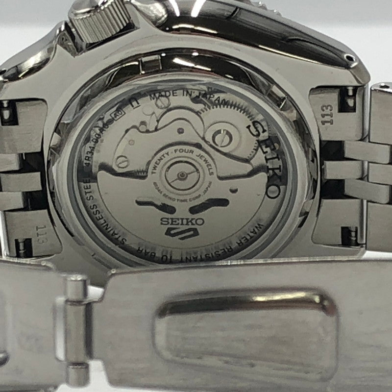 【中古美品】【メンズ】 SEIKO セイコー 5SPORTS SBSC001 5スポーツ GMT 自動巻き 腕時計 197-251030-yy-03-tei カラー：シルバー 万代Net店