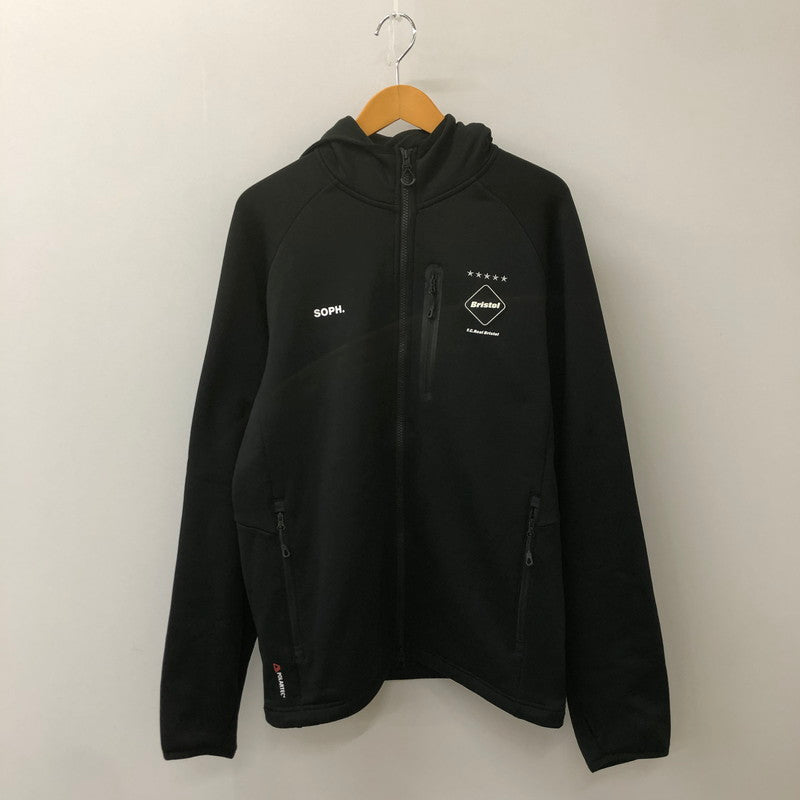 【中古品】【メンズ】 F.C.R.B. エフシーアールビー 23AW POLARTEC POWER STRETCH ZIP UP HOODIE FCRB-232055 ポーラーテック パワーストレッチ ジップアップフーディー トップス パーカー 142-250306-kk-10-tei サイズ：L カラー：ブラック 万代Net店