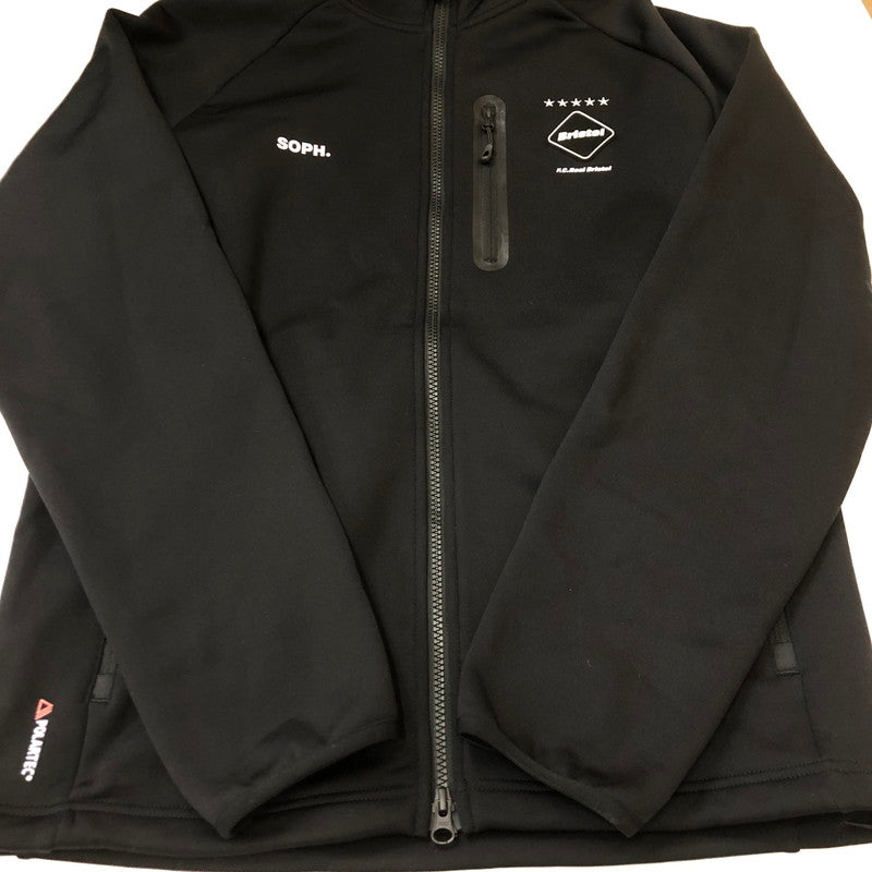 【中古品】【メンズ】 F.C.R.B. エフシーアールビー 23AW POLARTEC POWER STRETCH ZIP UP HOODIE FCRB-232055 ポーラーテック パワーストレッチ ジップアップフーディー トップス パーカー 142-250306-kk-10-tei サイズ：L カラー：ブラック 万代Net店