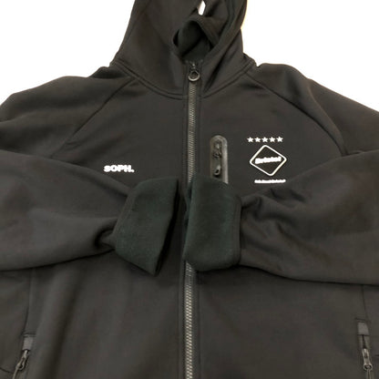 【中古品】【メンズ】 F.C.R.B. エフシーアールビー 23AW POLARTEC POWER STRETCH ZIP UP HOODIE FCRB-232055 ポーラーテック パワーストレッチ ジップアップフーディー トップス パーカー 142-250306-kk-10-tei サイズ：L カラー：ブラック 万代Net店