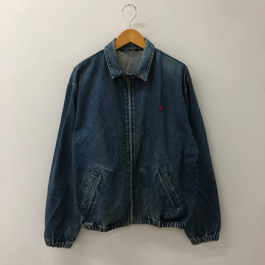 【中古品】【メンズ】 Polo by Ralph Lauren ポロバイラルフローレン 90's DENIM SWING TOP BLOUSON 90年代 デニム スイングトップ ブルゾン ライトアウター ジャケット 147-250306-kk-43-tei サイズ：M カラー：ライトインディゴ 万代Net店