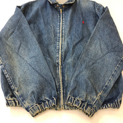 【中古品】【メンズ】 Polo by Ralph Lauren ポロバイラルフローレン 90's DENIM SWING TOP BLOUSON 90年代 デニム スイングトップ ブルゾン ライトアウター ジャケット 147-250306-kk-43-tei サイズ：M カラー：ライトインディゴ 万代Net店