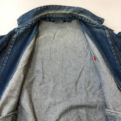 【中古品】【メンズ】 Polo by Ralph Lauren ポロバイラルフローレン 90's DENIM SWING TOP BLOUSON 90年代 デニム スイングトップ ブルゾン ライトアウター ジャケット 147-250306-kk-43-tei サイズ：M カラー：ライトインディゴ 万代Net店