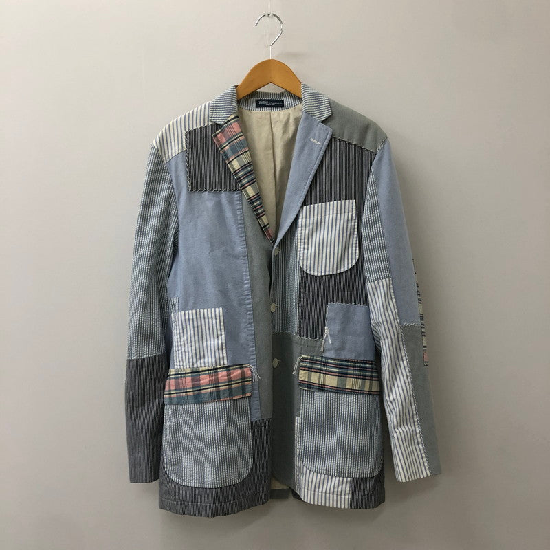 【中古品】【メンズ】 Polo by Ralph Lauren ポロバイラルフローレン 90's PATCHWORK TAILORED JACKET パッチワーク テーラードジャケット トップス 147-250306-kk-44-tei サイズ：S カラー：マルチカラー 万代Net店