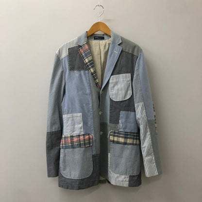 【中古品】【メンズ】 Polo by Ralph Lauren ポロバイラルフローレン 90's PATCHWORK TAILORED JACKET パッチワーク テーラードジャケット トップス 147-250306-kk-44-tei サイズ：S カラー：マルチカラー 万代Net店