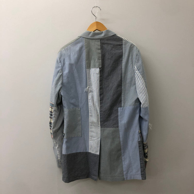 【中古品】【メンズ】 Polo by Ralph Lauren ポロバイラルフローレン 90's PATCHWORK TAILORED JACKET パッチワーク テーラードジャケット トップス 147-250306-kk-44-tei サイズ：S カラー：マルチカラー 万代Net店