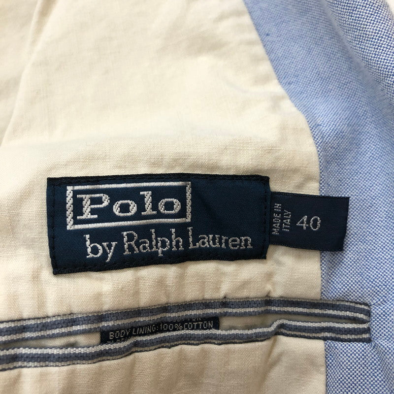 【中古品】【メンズ】 Polo by Ralph Lauren ポロバイラルフローレン 90's PATCHWORK TAILORED JACKET パッチワーク テーラードジャケット トップス 147-250306-kk-44-tei サイズ：S カラー：マルチカラー 万代Net店