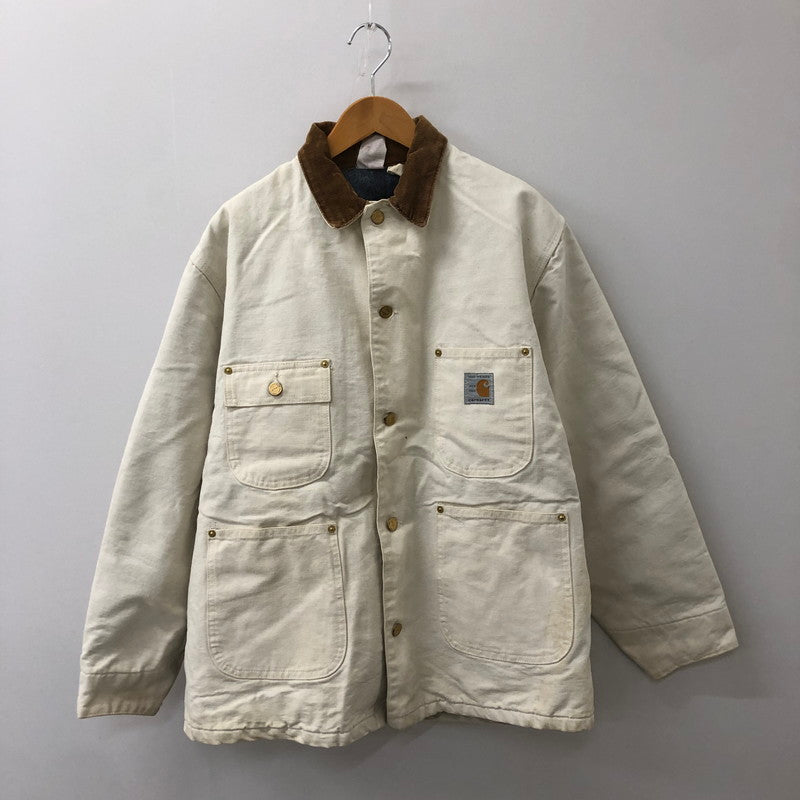 【中古品】【メンズ】 Carhartt カーハート MICHIGAN CHORE COAT 100th ANNIVERSARY ミシガン チョアコート 100周年記念モデル アウター ブランケットライナー 145-250307-kk-20-tei サイズ：表記不明 下記参照 カラー：ホワイト 万代Net店