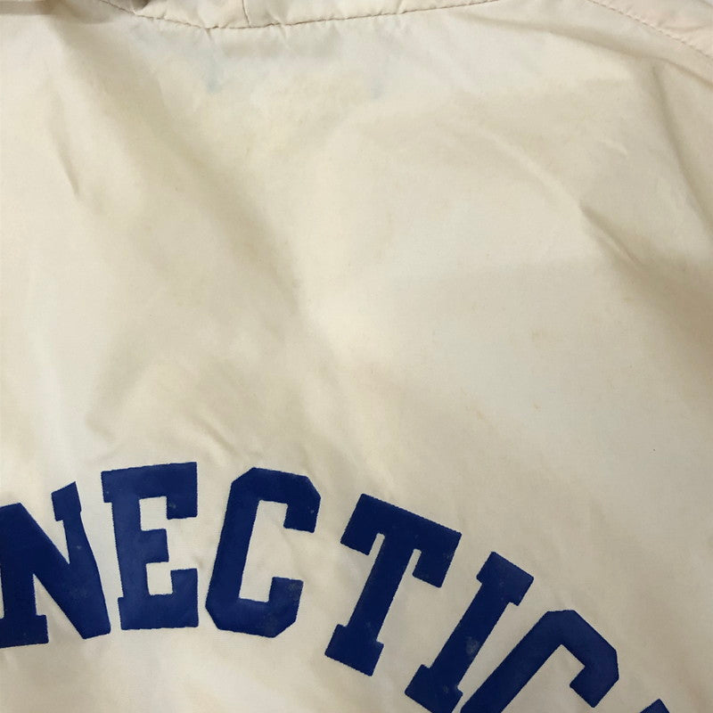 【現状渡し品】【メンズ】 Champion チャンピオン 80’s HALF-ZIP ANORAK PARKA MADE IN USA VINTAGE 80年代 ハーフジップアノラックパーカー ライトアウター USA製 ヴィンテージ 145-251115-ts-11-tei サイズ：XL カラー：ホワイト 万代Net店