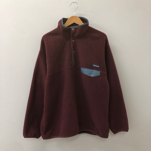 【中古品】【メンズ】 patagonia パタゴニア 01AW SYNCHILLA SNAP-T PULLOVER 25450FA01 シンチラスナップT プルオーバー ライトアウター フリースジャケット 144-250306-kk-33-tei サイズ：L カラー：ワインレッド 万代Net店