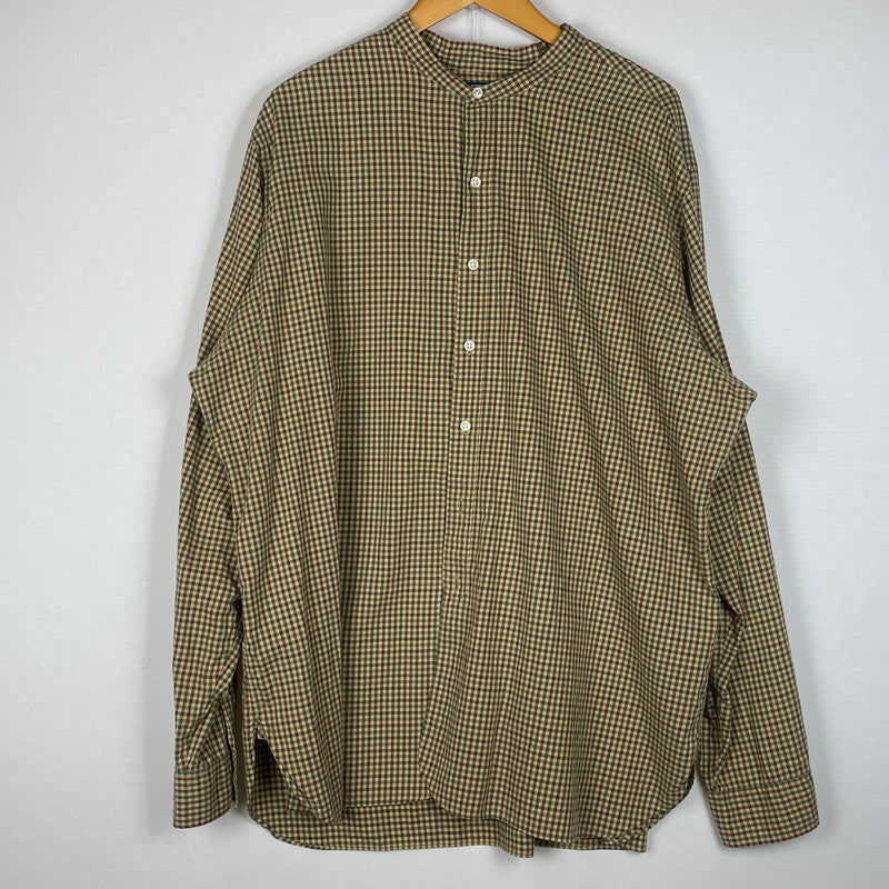 【中古品】【メンズ】 POLORALPHLAUREN ポロラルフ ローレン 90’s BAND COLLAR SHIRT 90年代 バンド カラー シャツ 長袖 トップス 147-260714-sa-10-tei サイズ：XXL カラー：チェック 万代Net店
