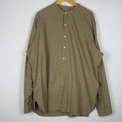【中古品】【メンズ】 POLORALPHLAUREN ポロラルフ ローレン 90’s BAND COLLAR SHIRT 90年代 バンド カラー シャツ 長袖 トップス 147-260714-sa-10-tei サイズ：XXL カラー：チェック 万代Net店
