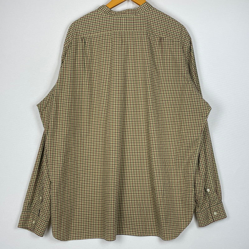 【中古品】【メンズ】 POLORALPHLAUREN ポロラルフ ローレン 90’s BAND COLLAR SHIRT 90年代 バンド カラー シャツ 長袖 トップス 147-260714-sa-10-tei サイズ：XXL カラー：チェック 万代Net店