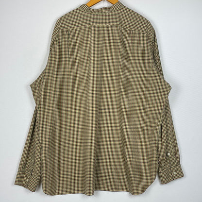 【中古品】【メンズ】 POLORALPHLAUREN ポロラルフ ローレン 90’s BAND COLLAR SHIRT 90年代 バンド カラー シャツ 長袖 トップス 147-260714-sa-10-tei サイズ：XXL カラー：チェック 万代Net店