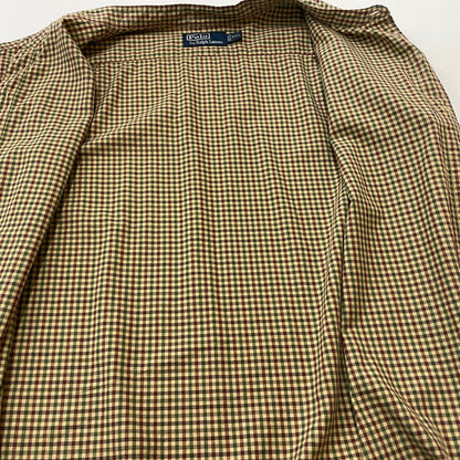 【中古品】【メンズ】 POLORALPHLAUREN ポロラルフ ローレン 90’s BAND COLLAR SHIRT 90年代 バンド カラー シャツ 長袖 トップス 147-260714-sa-10-tei サイズ：XXL カラー：チェック 万代Net店