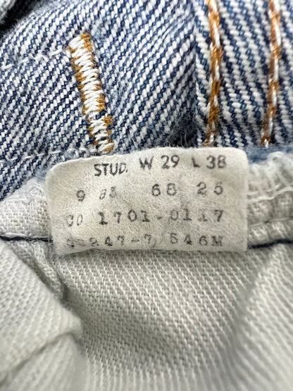 【中古品】【メンズ】 LEVI'S リーバイス DENIM PANTS 1701-0117 STUDENT FIT デニムパンツ ボトムス ジーンズ スチューデントフィット 156-260830-kk-04-hon サイズ：29 カラー：ライトインディゴ 万代Net店