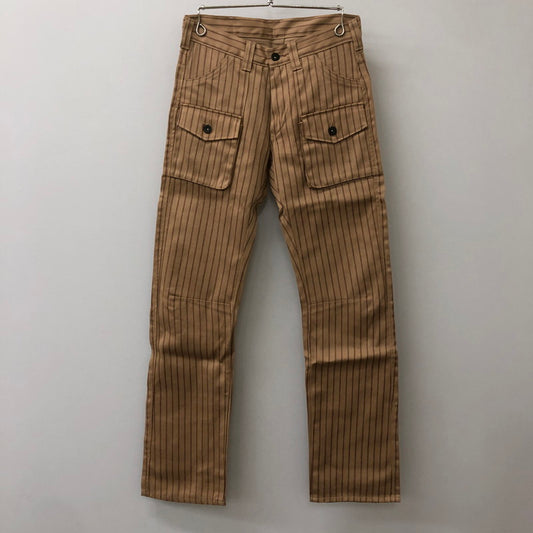 【中古品】【メンズ】  BAMBINO バンビーノ STRIPE CARGO PANTS 神風 ストライプ カーゴパンツ ボトムス 156-250309-kk-17-tei サイズ：28 カラー：ブラウン 万代Net店