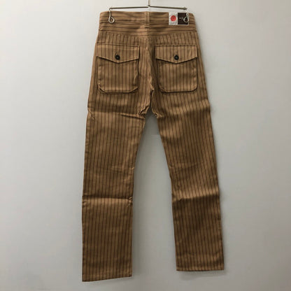 【中古品】【メンズ】  BAMBINO バンビーノ STRIPE CARGO PANTS 神風 ストライプ カーゴパンツ ボトムス 156-250309-kk-17-tei サイズ：28 カラー：ブラウン 万代Net店