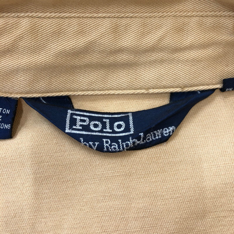 【中古品】【メンズ】 Polo by Ralph Lauren ポロバイラルフローレン 90's HARRINGTON JACKET 90年代 ハリントンジャケット ライトアウター スウィングトップブルゾン 145-250306-kk-40-tei サイズ：L カラー：ベージュ 万代Net店