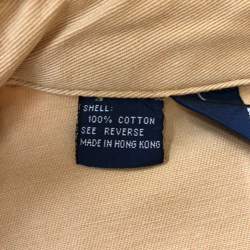 【中古品】【メンズ】 Polo by Ralph Lauren ポロバイラルフローレン 90's HARRINGTON JACKET 90年代 ハリントンジャケット ライトアウター スウィングトップブルゾン 145-250306-kk-40-tei サイズ：L カラー：ベージュ 万代Net店