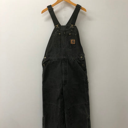 【中古品】【メンズ】 Carhartt カーハート DUCK DOUBLE KNEE OVERALL R27 ダック ダブルニー オーバーオール ボトムス パンツ 145-250306-kk-41-tei サイズ：34 カラー：ブラック 万代Net店