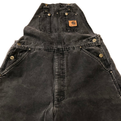 【中古品】【メンズ】 Carhartt カーハート DUCK DOUBLE KNEE OVERALL R27 ダック ダブルニー オーバーオール ボトムス パンツ 145-250306-kk-41-tei サイズ：34 カラー：ブラック 万代Net店