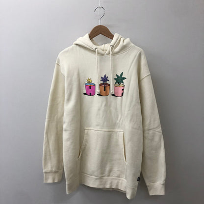 【中古品】【メンズ】 HUF ハフ PURPLE BUDDY WATER YOUR GARDEN P/O HOODIE PF00538 パープル バディ ウォーター ユーアー ガーデン プルオーバーフーディー トップス パーカー 142-250308-kk-06-tei サイズ：M カラー：ナチュラル 万代Net店