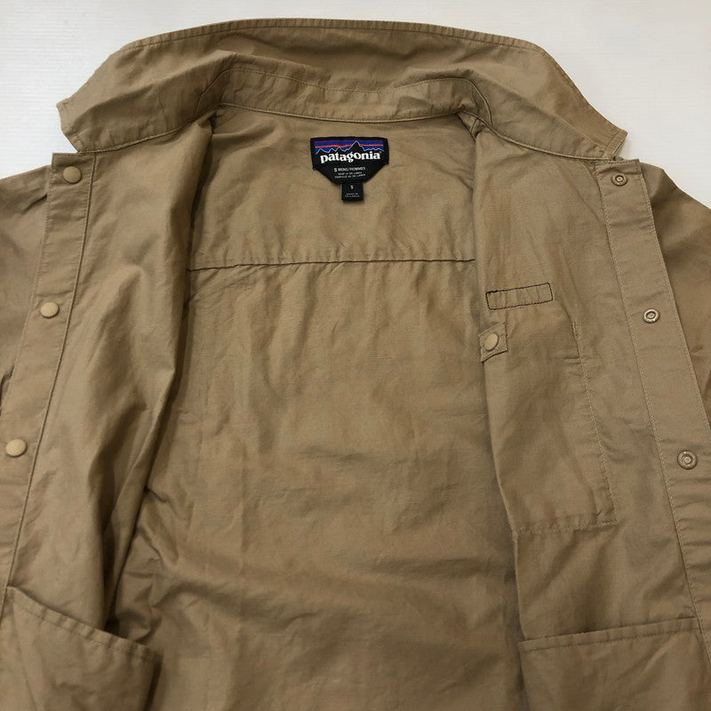 【中古品】【メンズ】 patagonia パタゴニア 20SS LIGHTWEIGHT ALL-WEAR HEMP COACHES JACKET 25335SP20 ライトウエイト オールウェア ヘンプ コーチジャケット ライトアウター 144-250306-kk-32-tei サイズ：S カラー：ベージュ 万代Net店